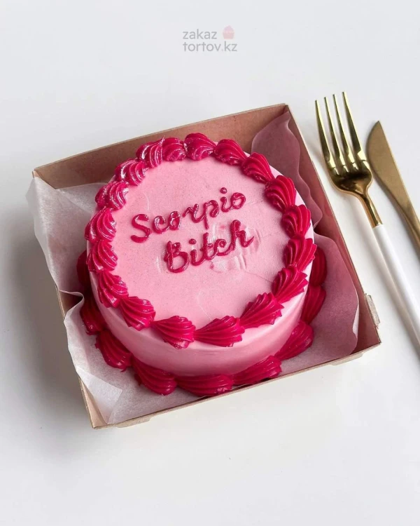 Бенто - торт "Scorpio bitch"